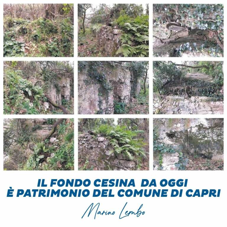 Il Fondo Cesina diventa patrimonio del Comune di Capri