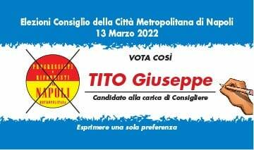 Meta, il sindaco Giuseppe Tito nuovamente candidato a consigliere della Città Metropolitana di Napoli