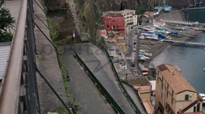 Piano di Sorrento, lavori di consolidamento e manutenzione straordinaria rampe Marina di Cassano. Dispositivo di traffico