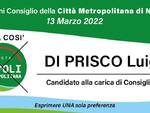 Sorrento: il presidente del Consiglio Luigi Di Prisco candidato alla carica di Consigliere della Città Metropolitana di Napoli