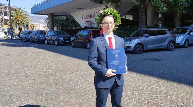 Amalfi, auguri per Gennaro Esposito laurea in ingegneria meccanica 