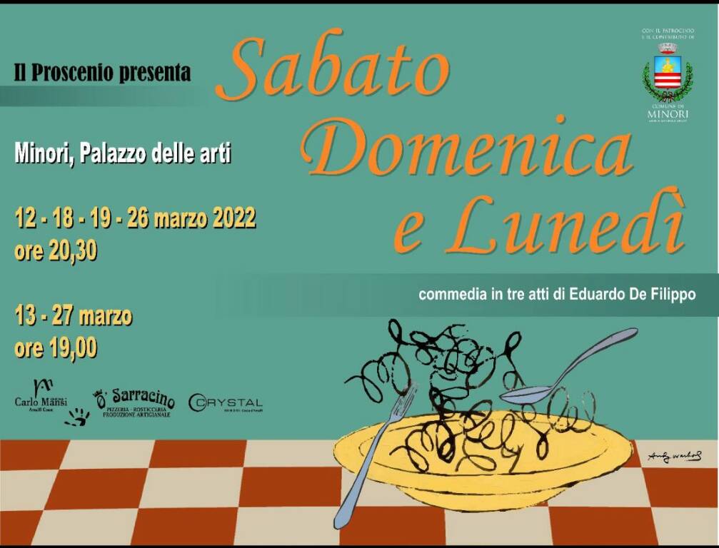 Il Proscenio di Minori torna in scena con “Sabato, Domenica e Lunedì”