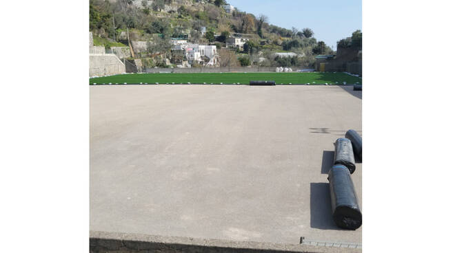 Positano, i lavori al campo sportivo di Montepertuso danno lustro e valore alla frazione cittadina