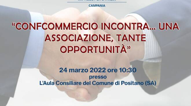 Positano: il 24 marzo l'incontro tra Confcommercio e le attività del territorio