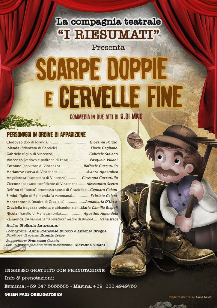 Praiano: la Compagnia Teatrale "I Riesumati" presenta "Scarpe doppie e cervelle fine"