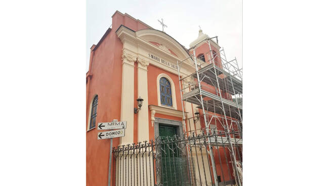 Vico Equense, terminati i lavori di restauro alla facciata della cappella di Santa Maria della Salute nella frazione di San Vito 