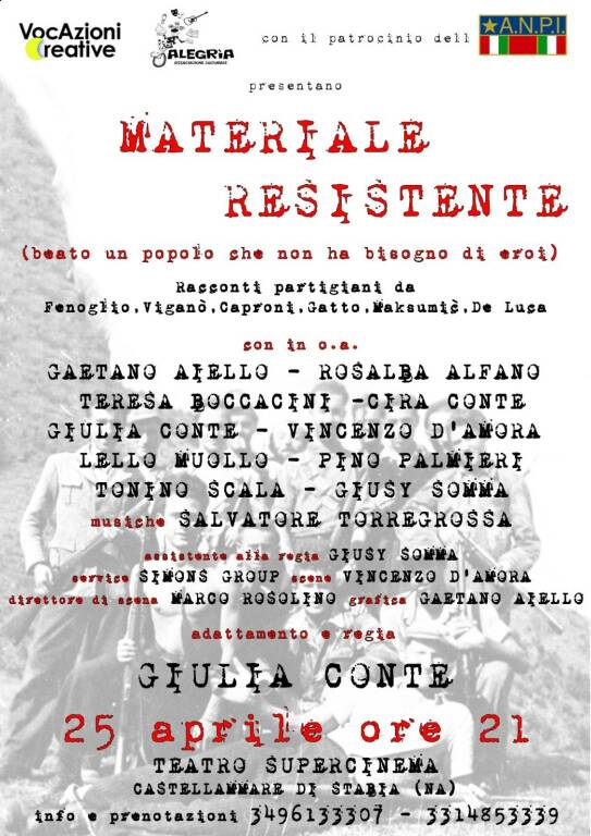 Materiale Resistente Castellammare conferenza stampa 