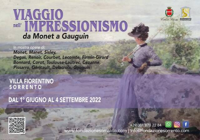 Per la prossima estate Sorrento ospita la mostra “Viaggio nell’impressionismo. Da Monet a Gauguin”