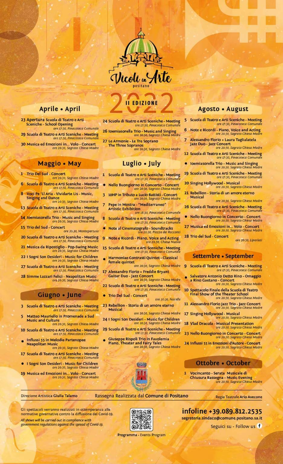 Positano: il calendario degli eventi della seconda edizione di Vicoli in Arte