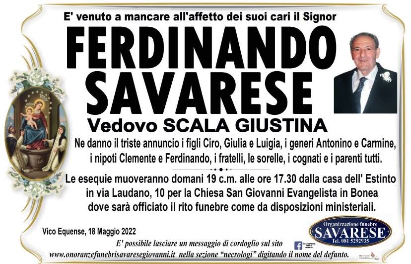 Ferdinando Savarese Vico equense