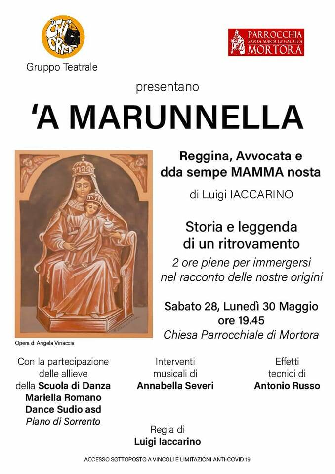 Piano di Sorrento, nella Chiesa parrocchiale di Mortora appuntamento con la tradizione con la rappresentazione «’A Marunnella»