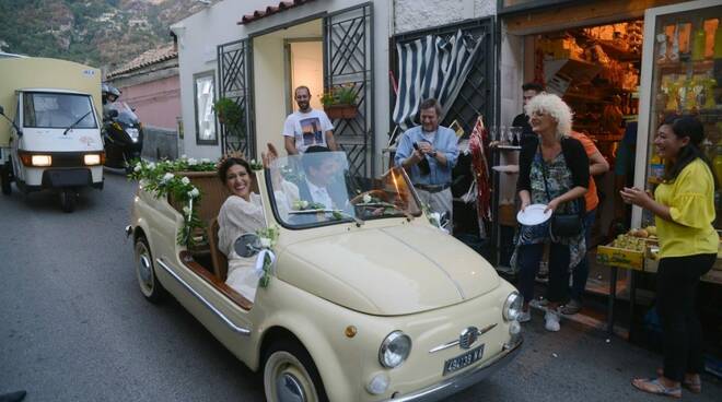 Positano il matrimonio di Nicola Capodanno e Giulia Bevilacqua