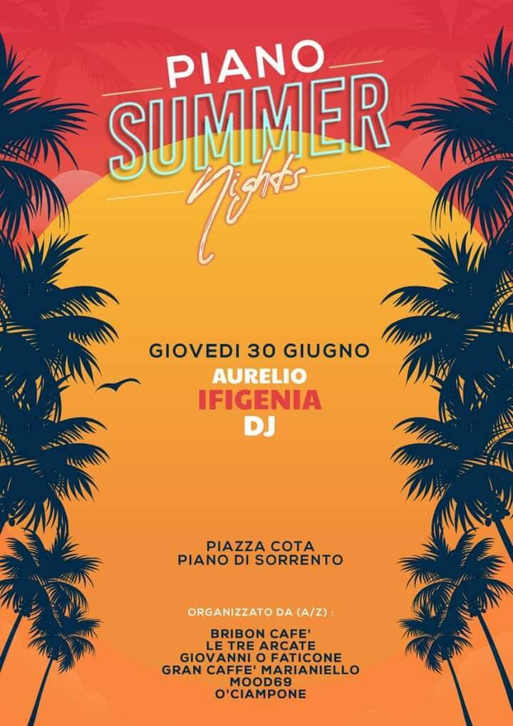 Piano di Sorrento, appuntamento con Aurelio Ifigenia DJ per Piano Summer Nights