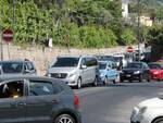 Traffico paralizzato in penisola sorrentina a causa del grave incidente verificatosi a Punta Scutolo