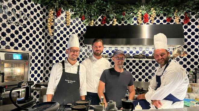 Positano, lo chef stellato Enrico Crippa a cena presso l'esclusivo Rada rooftop
