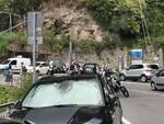 Ausiliari del traffico al lavoro a Positano