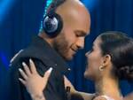 Marcell Jacobs ballerino per una notte a "Ballando con le stelle" con sua moglie Nicole Daza