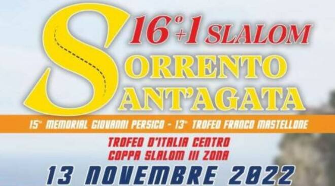 Weekend dedicato all'automobilismo con lo Slalom Sorrento-Sant'Agata