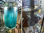 Berlino: esplode l'enorme acquario con 1.500 pesci tropicali dell'hotel DomAquarée