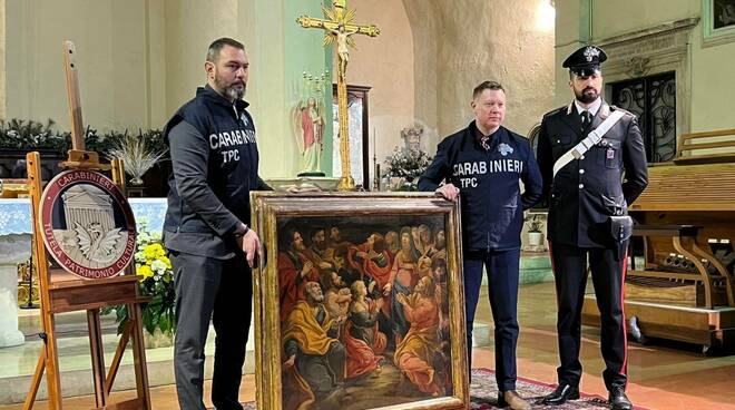 Sulmona - Valva: torna in diocesi dipinto rubato quasi 30 anni fa