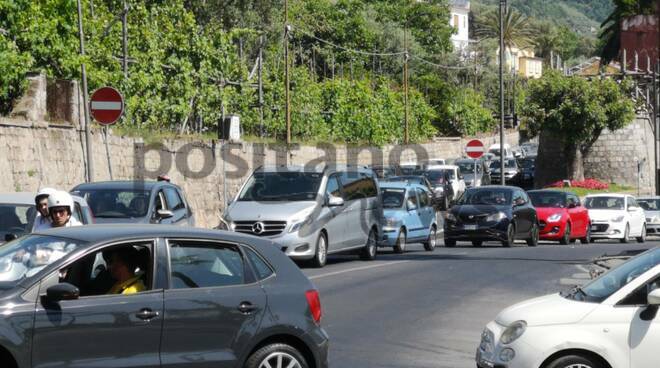 Traffico in Penisola Sorrentina Vico Equense