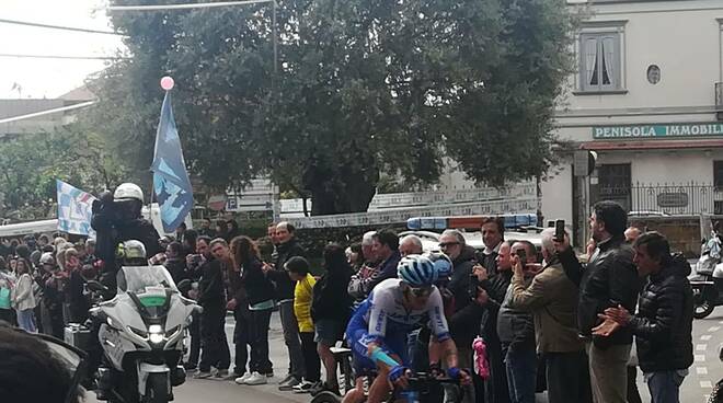 Giro d'Italia De Marchi e Clarke a Piano di Sorrento 