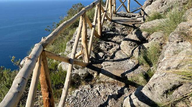 Positano, pulizia e sistemazione del Sentiero degli Dei