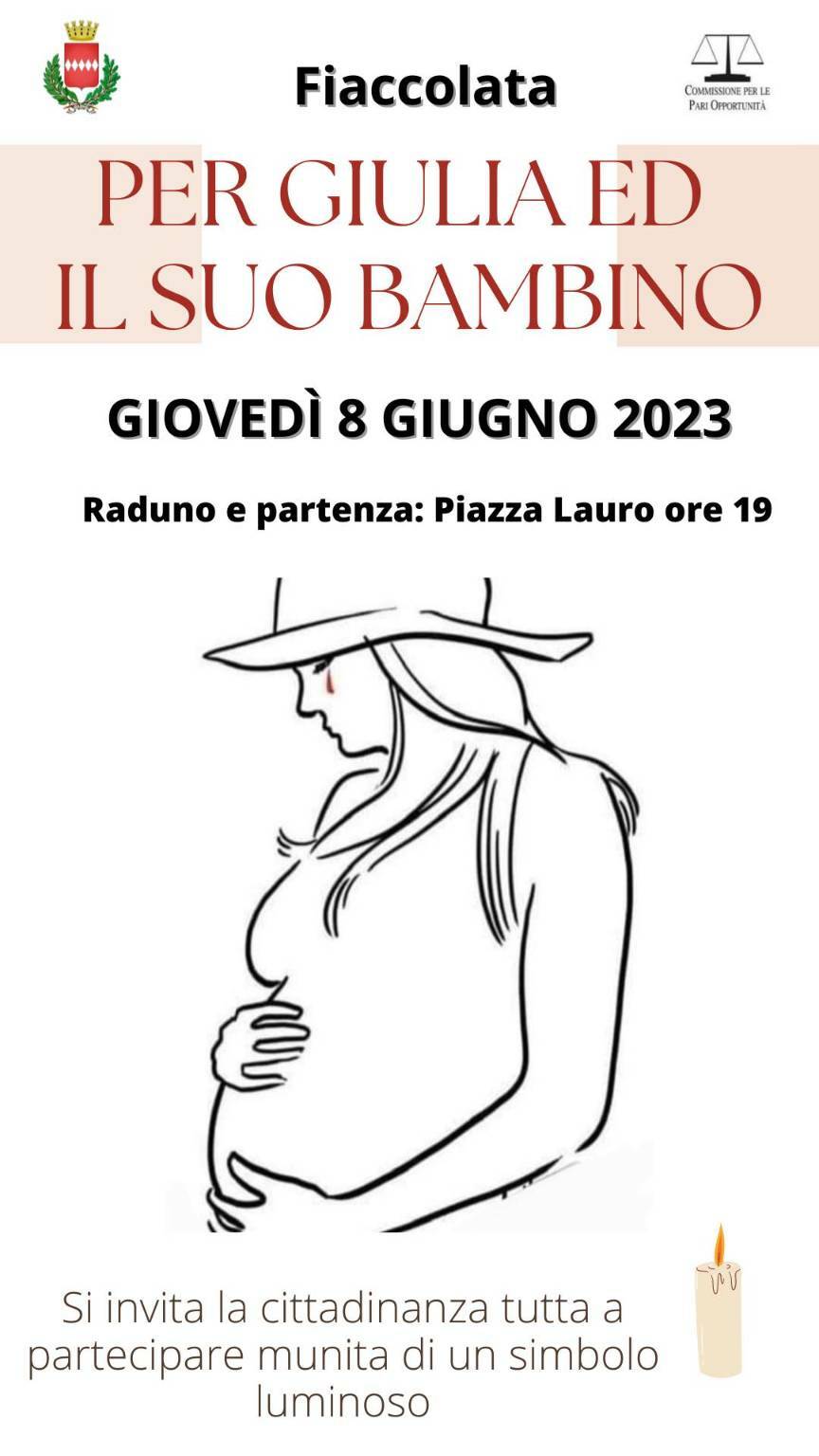 Sorrento, una fiaccolata per Giulia Tramontano ed il suo bambino