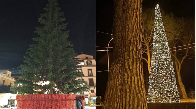 Sorrento, un albero di Natale di 10 metri ad illuminare le frazioni di Casarlano e Priora