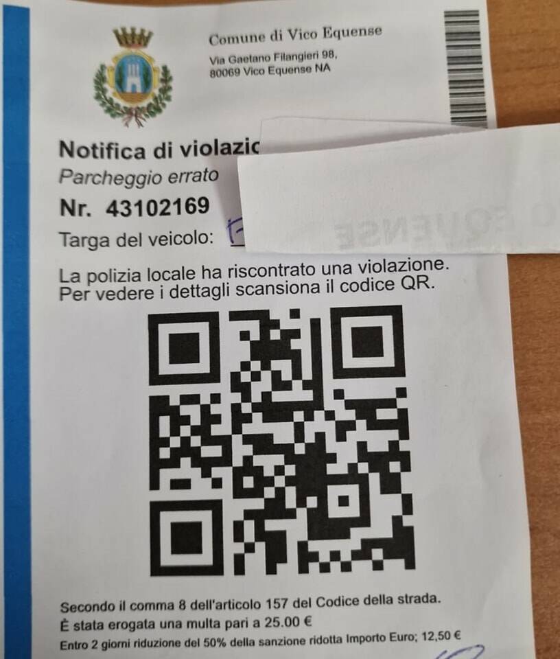 Vico Equense, notifiche false di violazione al Codice della Strada. Il sindaco: "Rivolgersi alle Forze dell'Ordine"