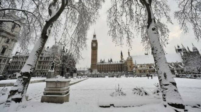 Neve e freddo a Londra