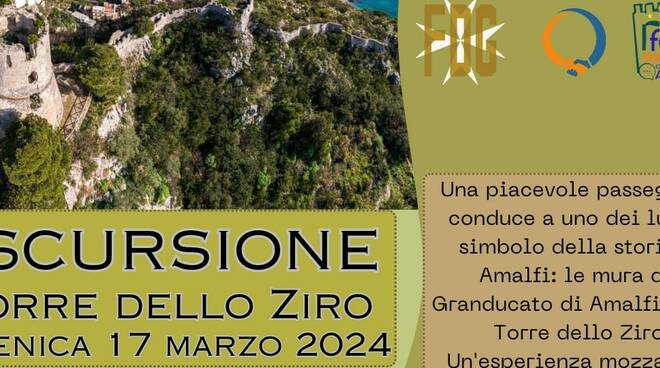 escursione torre dello ziro amalfi 17 marzo forum dei giovani