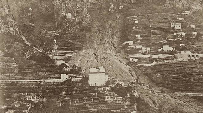 frana vettica di amalfi 100 anni fa