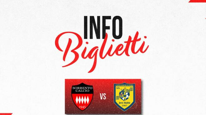 Sorrento juve Stabia info biglietti