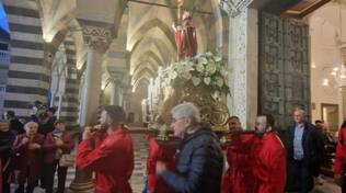 amalfi celebra i 50 anni dall'arrivo della reliquia di San Biagio