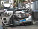 auto in fiamme stabia