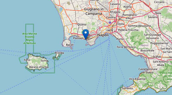 Terremoto: Campi Flegrei, forte scossa avvertita a Napoli e fino a Procida e Ischia