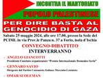 “BASTA AL GENOCIDIO DI GAZA”, SABATO 25 MAGGIO A FORIO CONVEGNO-DIBATTITO NELLA SEDE DEL PCIM-L