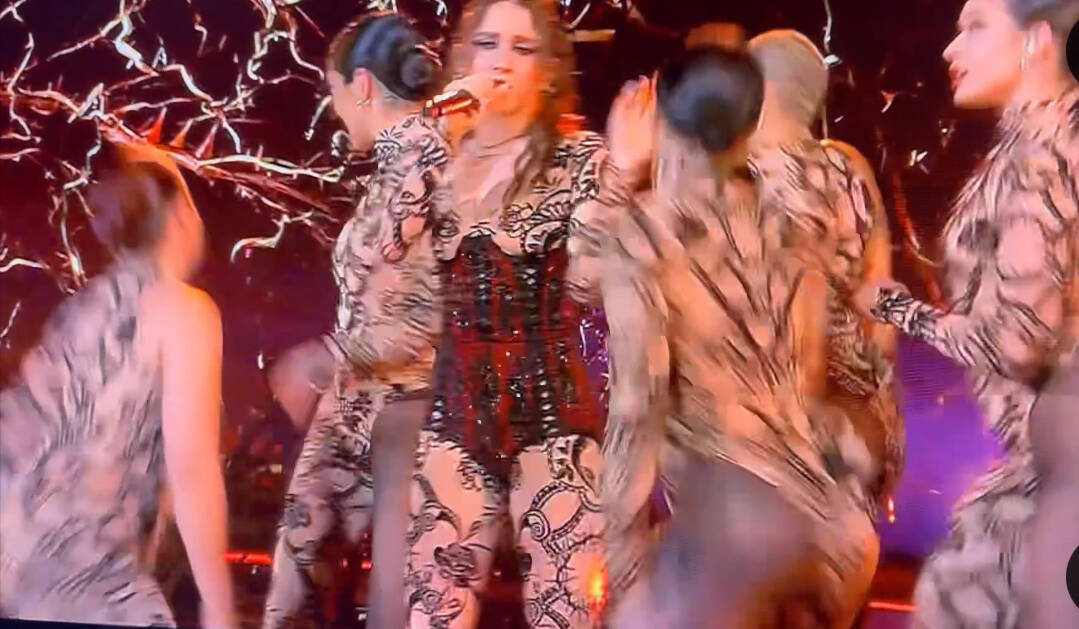 Eurovision sul palco Angelina Mango 