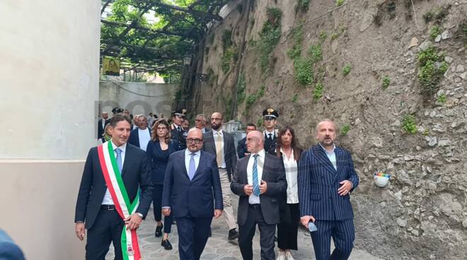 Positano, conferenza con il Ministro Gennaro Sangiuliano per i nuovi scavi della Villa Romana