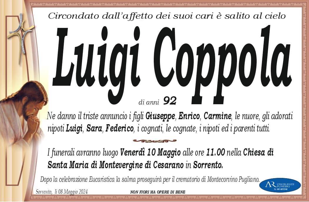 Sorrento porge l'estremo saluto a Luigi Coppola
