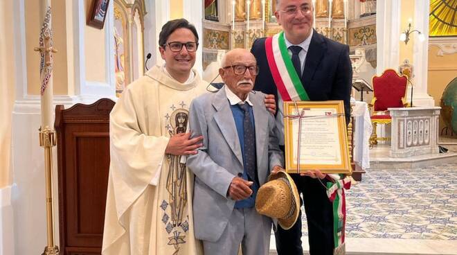 Vincenzo Naclerio 100 anni Agerola